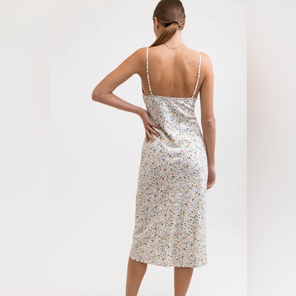 Rhythm. • Lavinia Slip Midi Dress - Peach Parfait - Picture 3 of 4